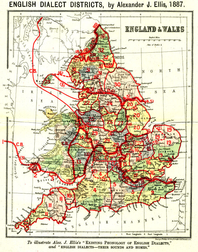 English Dialect Districts