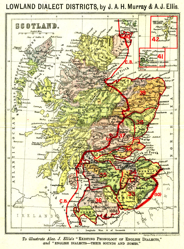 Lowland Dialect Districts